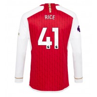 Camisa de Futebol Arsenal Declan Rice #41 Equipamento Principal 2023-24 Manga Comprida